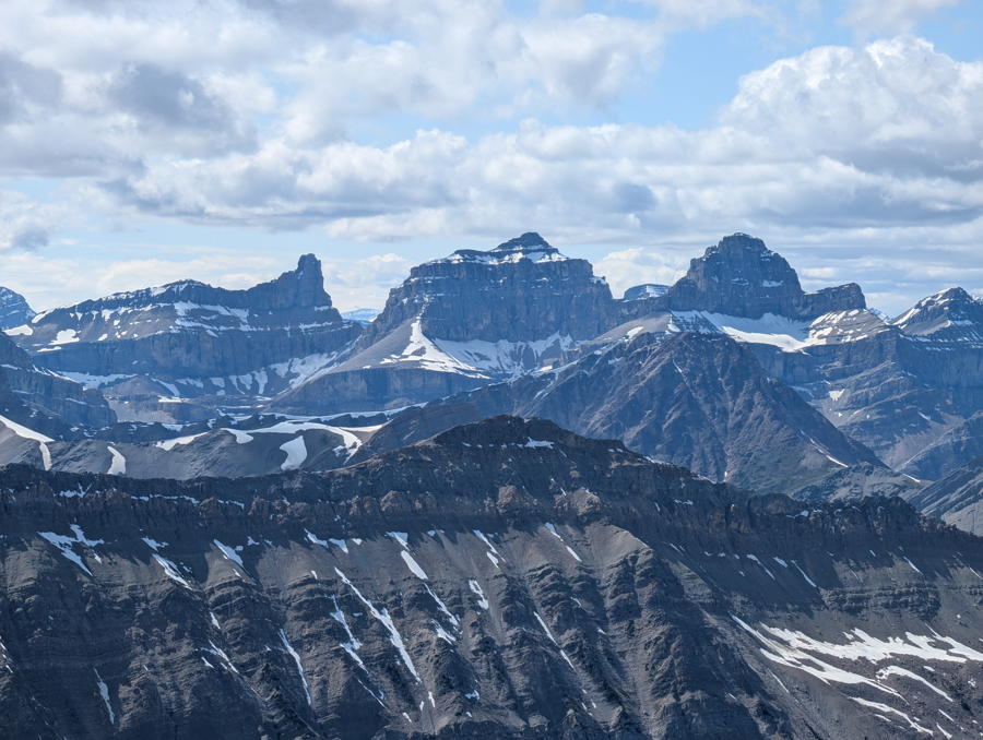 Three alpine summits.