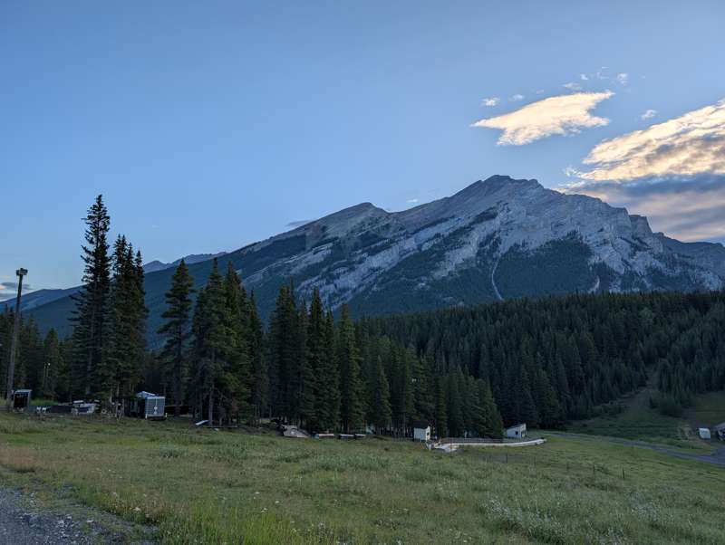 Cascade Mountain from the base of Mount Norquay