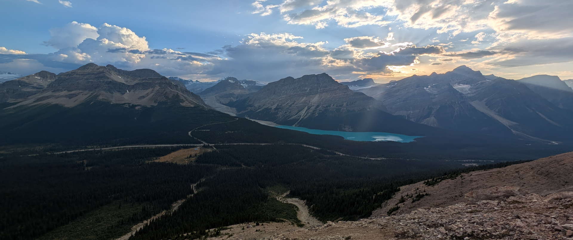 Photograph of an alpine lake