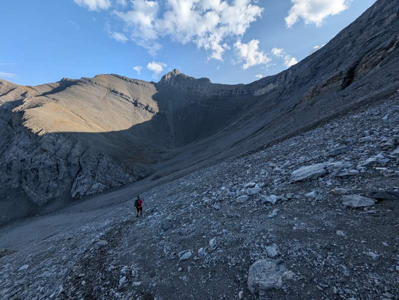 Views from the upper slopes of Hope Peak looking towards Stewart Creek.