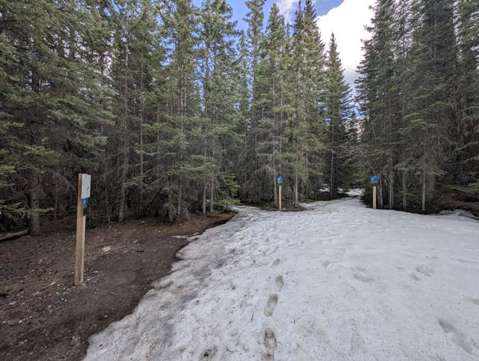 The Jewell Pass intersection in Kananaskis
