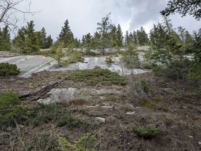 Steep slab on the side of Engagement Peak